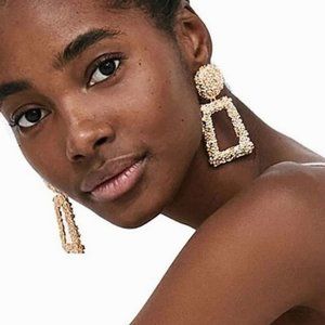 “Gold Queen” Statement Earrings "